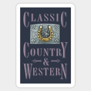 Golden Horseshoe - Classic Country and Western Belt Buckles Sticker